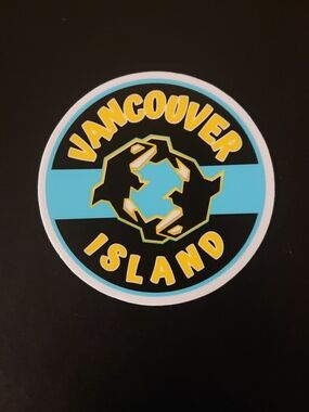 2 for $10 - Vancouver Island Round 3" Vinyl Sticker - Orca Killer Whales
